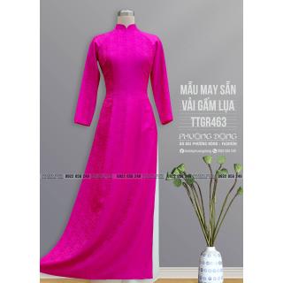 Áo Dài Truyền Thống Gấm Lụa TTGR463